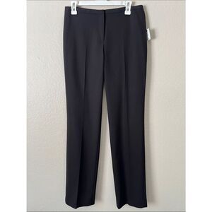 NWT TAHARI Classic Black Trousers Straight Leg in Size 6